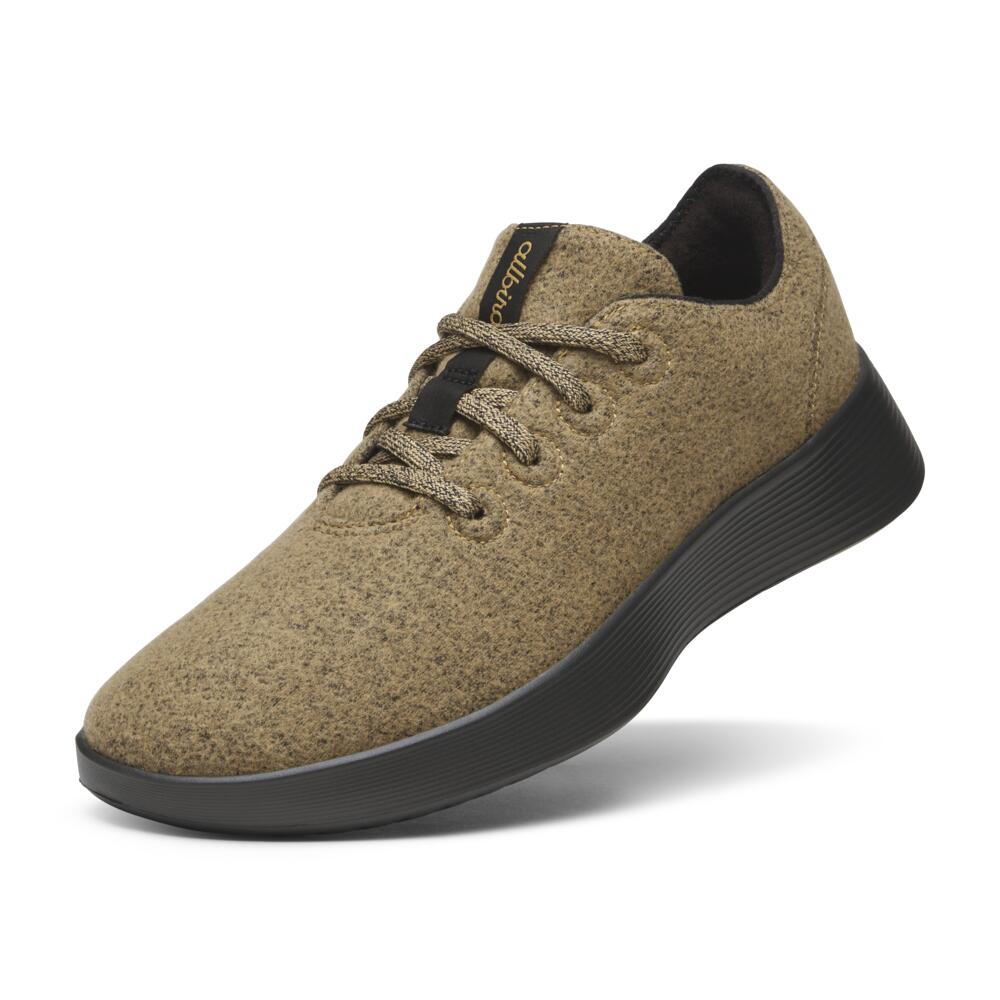 Allbirds Men's Wool Runner Go, Stony Beige Cover