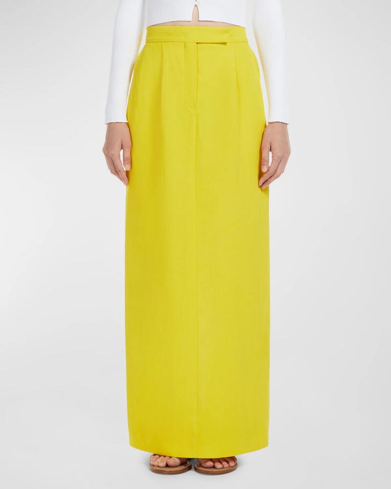 Max Mara Studio Nella Straight Linen Maxi Skirt Cover