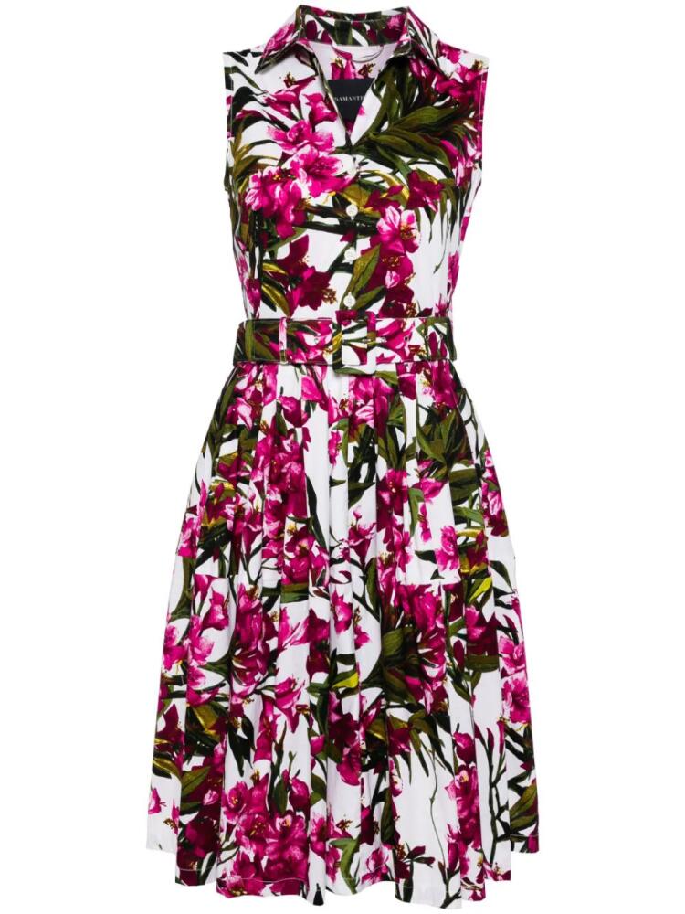 Samantha Sung Claire floral-print dress - White Cover