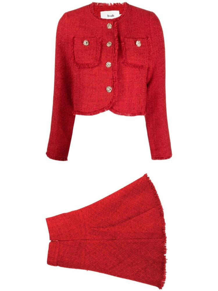 b+ab tweed skirt suit - Red Cover