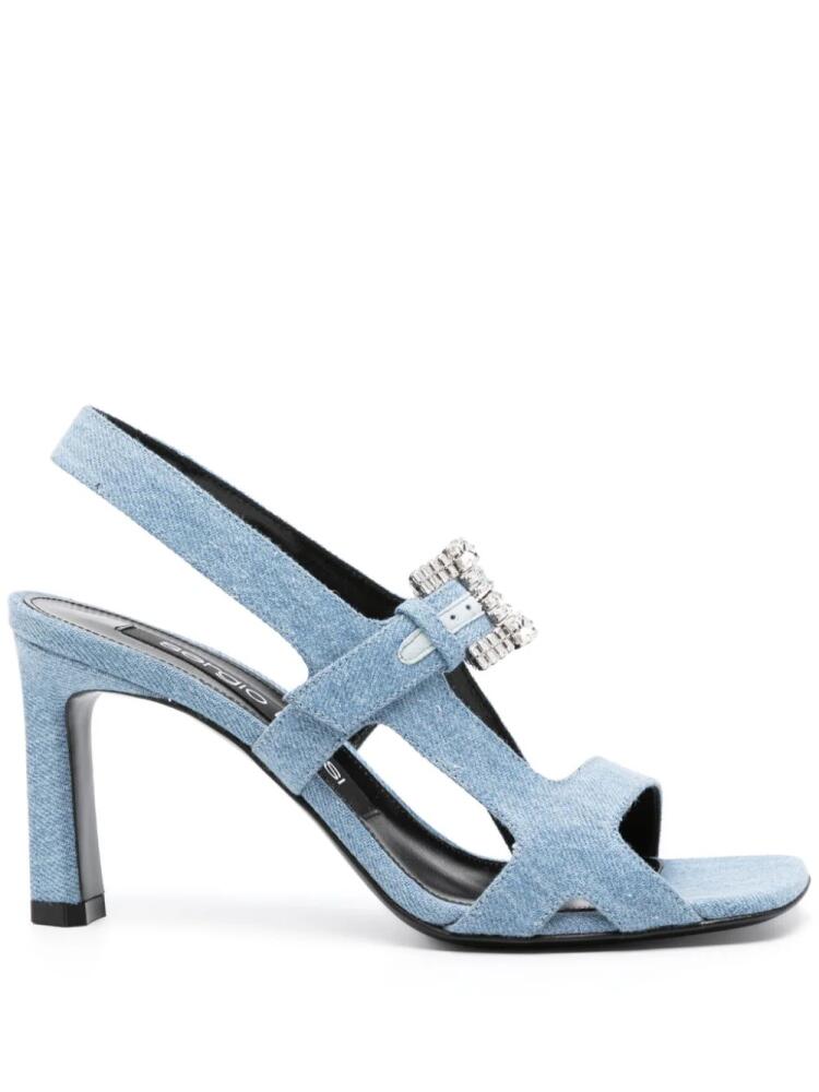 Sergio Rossi 90mm denim sandals - Blue Cover