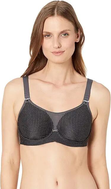 Anita Performance WireX Maximum Support Sports Bra (Black/Anthracite) Women's Bra Cover