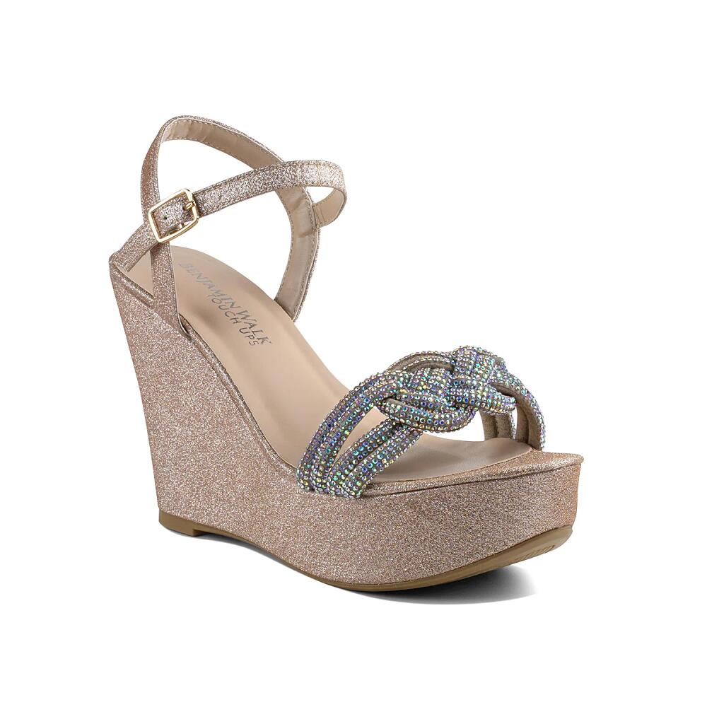 Touch Ups by Benjamin Walk Gemini Wedge Sandal | Women's | Champagne Cover