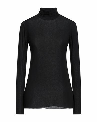 Alpha Studio Woman Turtleneck Black Viscose, Polyamide, Cashmere, Elastane Cover