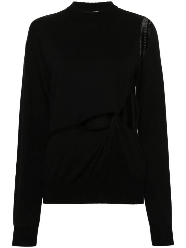 Sportmax cut-out wool jumper - Black Cover