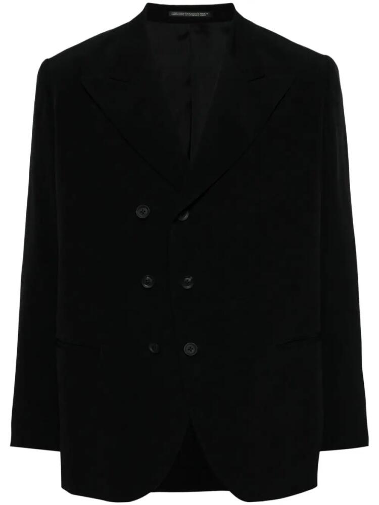 Yohji Yamamoto double-breasted blazer - Black Cover