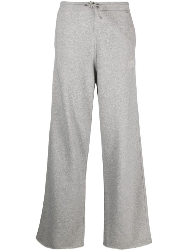 GANNI organic-cotton track pants - Grey Cover