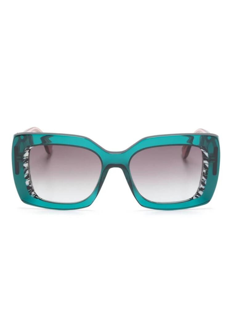 Face À Face Ashoka 2 square-frame sunglasses - Green Cover