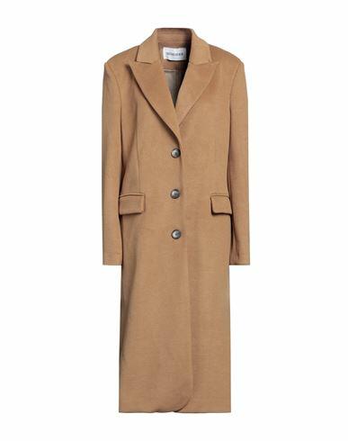 Silvian Heach Woman Coat Camel Polyamide, Elastane Cover