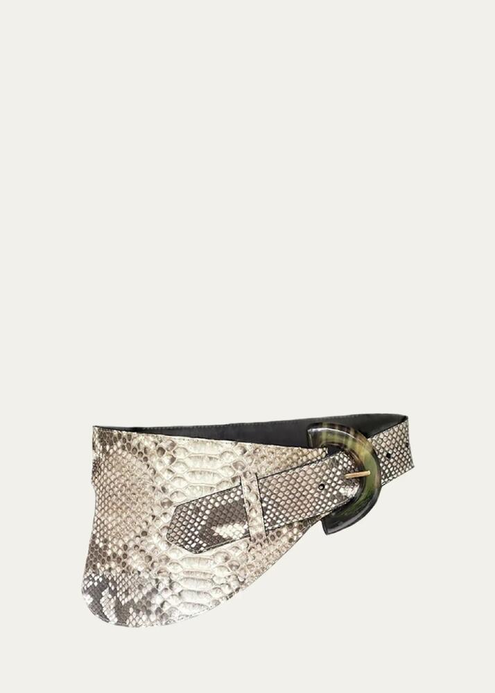 ADRIANA CASTRO La Jefa Python Belt Bag Cover