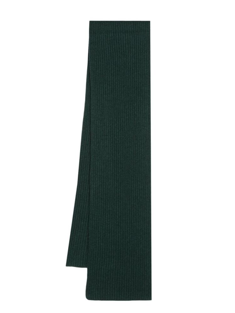 Boglioli ribbed-knit cashmere scarf - Green Cover