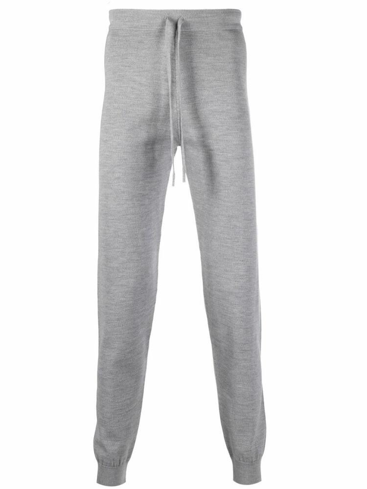 Corneliani drawstring virgin wool-blend track pants - Grey Cover