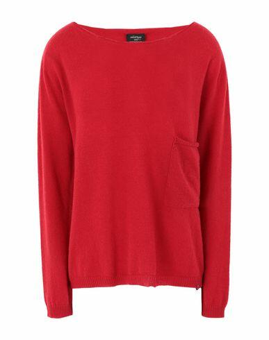 Ottod'ame Woman Sweater Red Merino Wool, Cashmere Cover