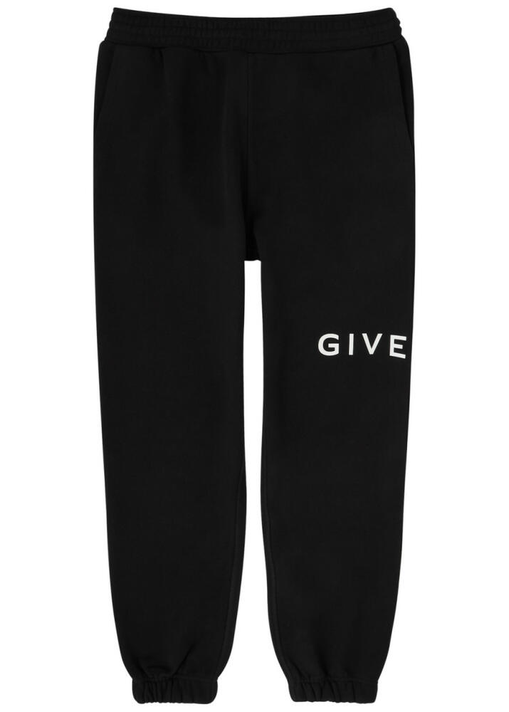 Givenchy Logo-print Cotton Sweatpants - Black Cover