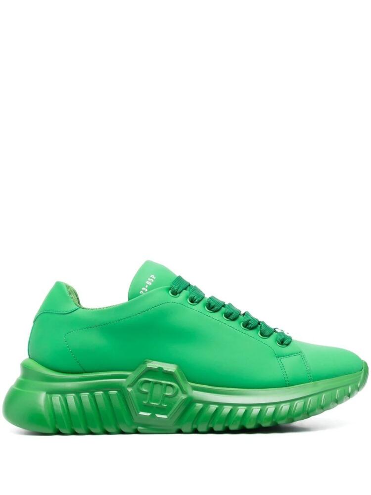 Philipp Plein low-top lace-up sneakers - Green Cover