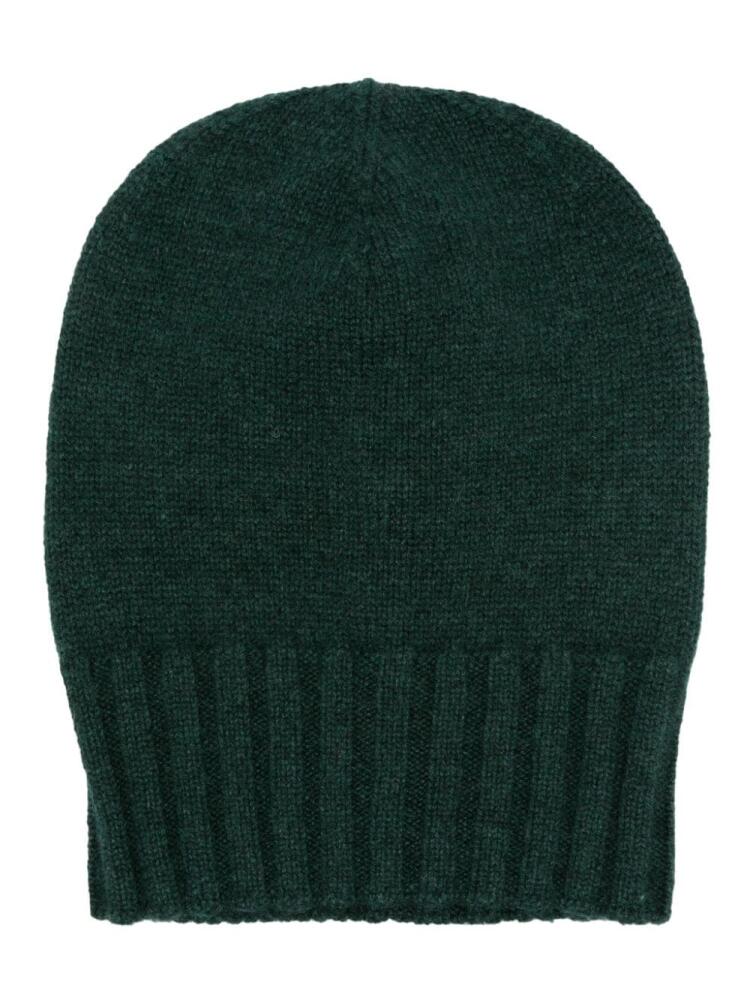 Boglioli fine-knit cashmere beanie - Green Cover