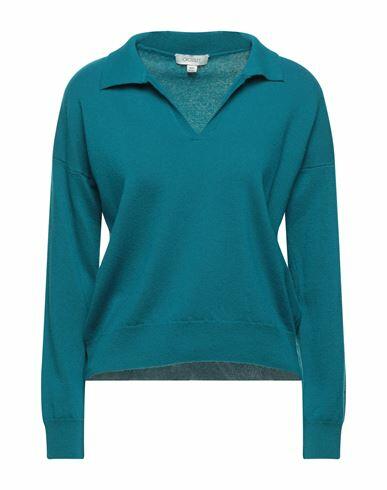 Crossley Woman Sweater Azure Wool Cover