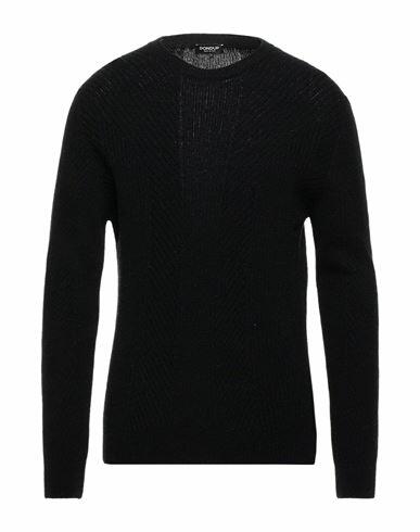 Dondup Man Sweater Black Alpaca wool, Wool Cover