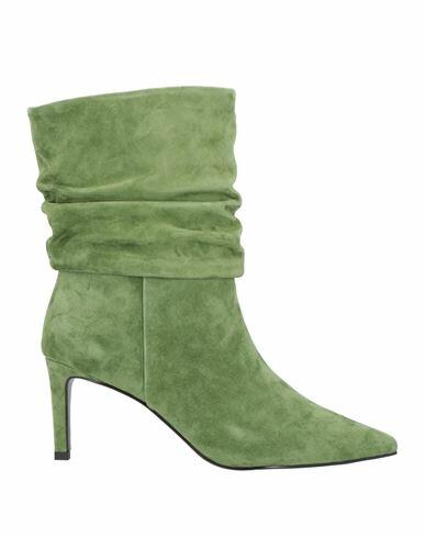 Bibi Lou Woman Ankle boots Sage green Soft Leather Cover