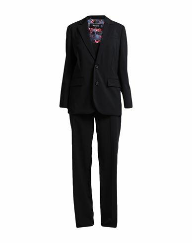 Dsquared2 Woman Suit Black Polyester, Virgin Wool, Elastane Cover