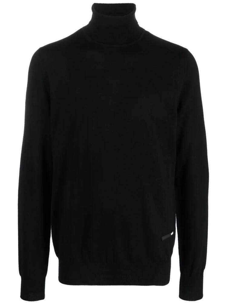 OAMC roll-neck merino wool jumper - Black Cover