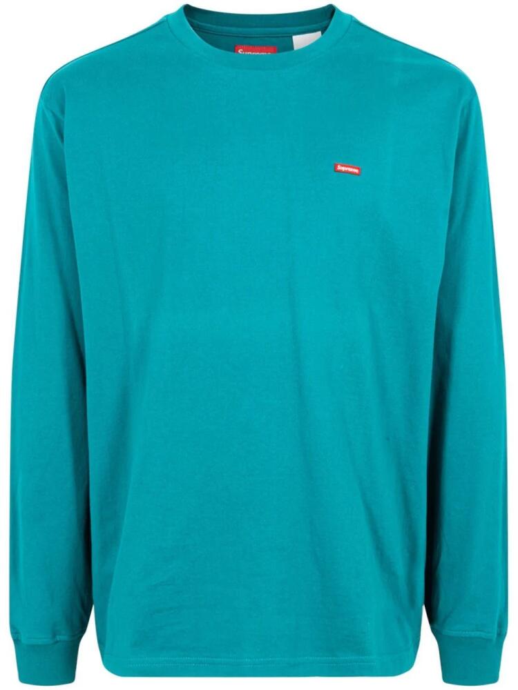 Supreme Small Box long-sleeve T-shirt - Blue Cover