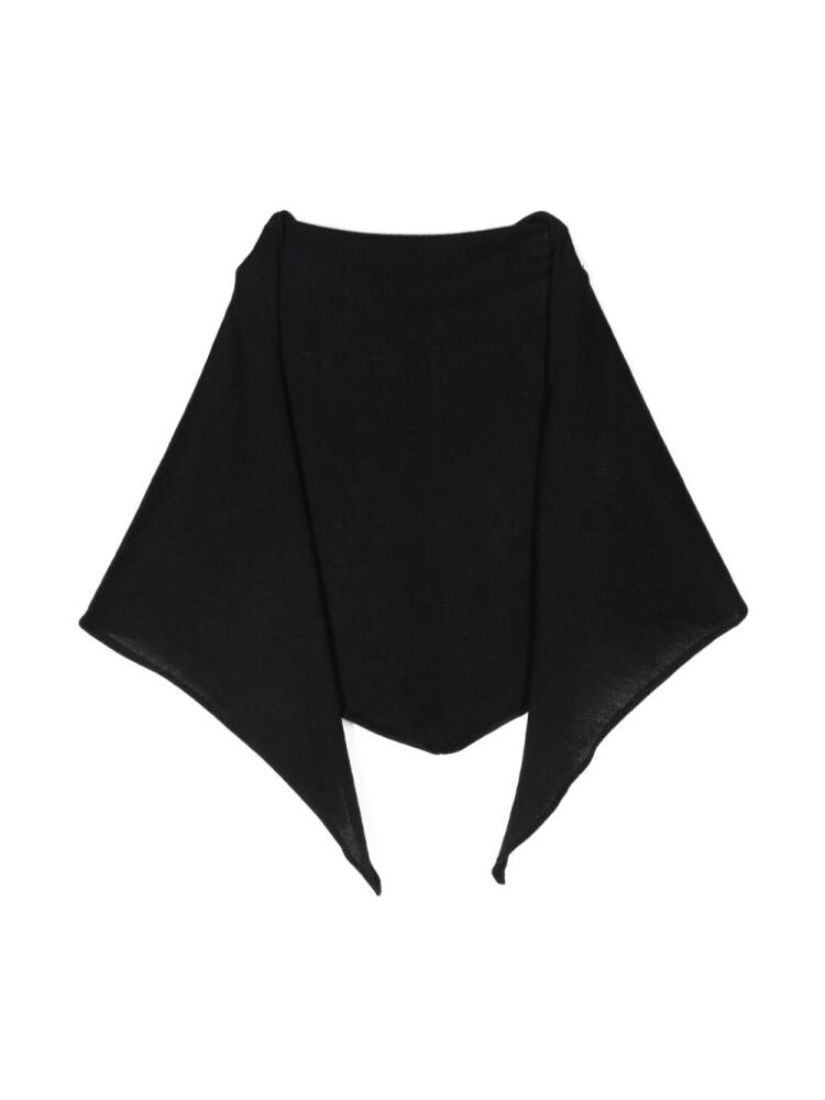 LEMAIRE rolled-trim scarf - Black Cover