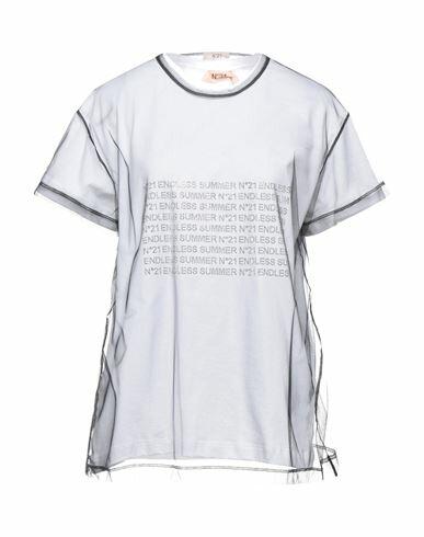 N°21 Woman T-shirt White Cotton, Polyamide Cover