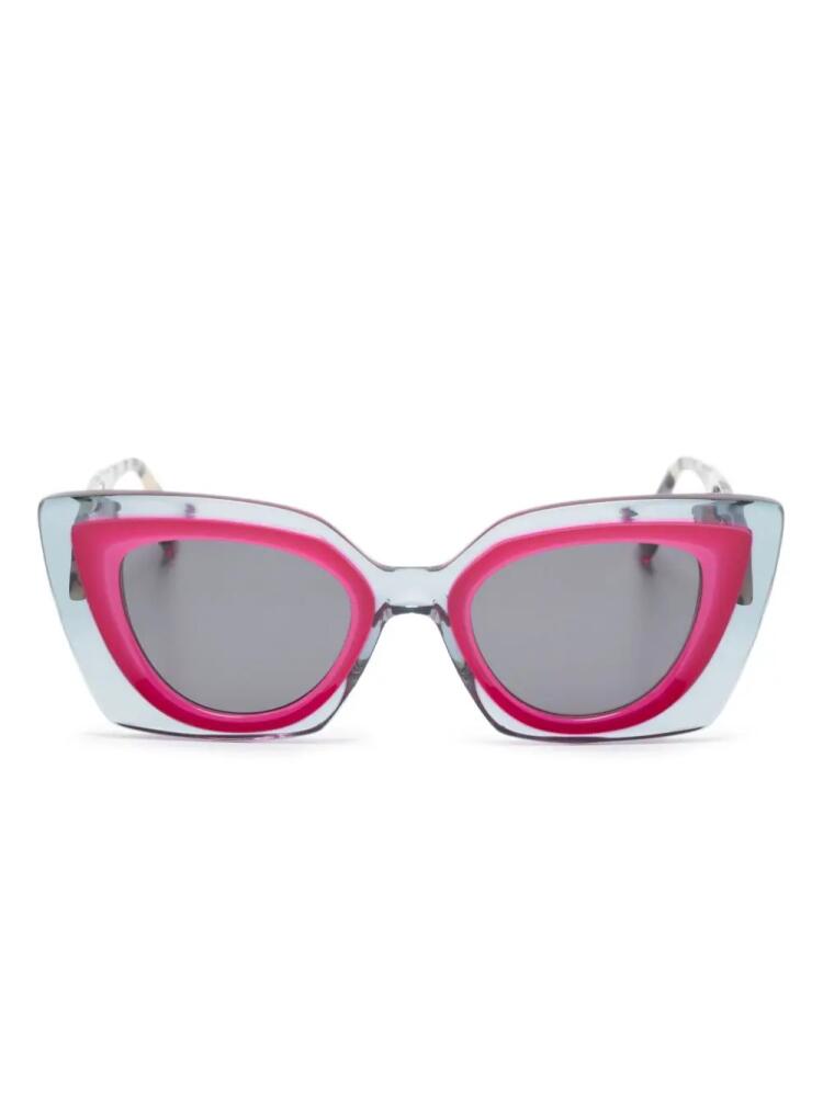 Face À Face Halos cat eye-frame sunglasses - Pink Cover