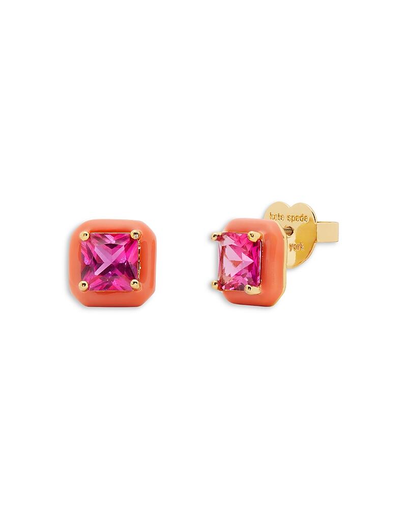 kate spade new york Framed Square Cubic Zirconia Stud Earrings Cover