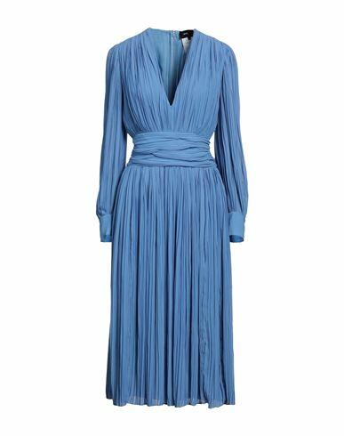 Rochas Woman Midi dress Pastel blue Polyester Cover