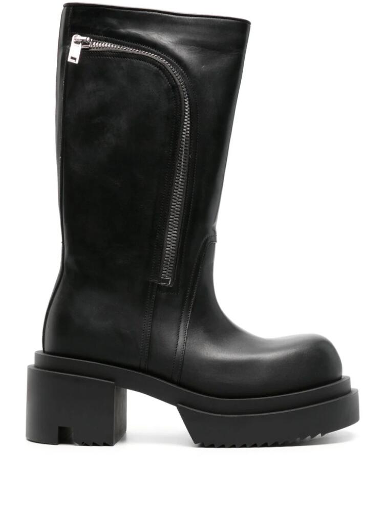 Rick Owens Bauhaus Bogun 60mm leather boots - Black Cover