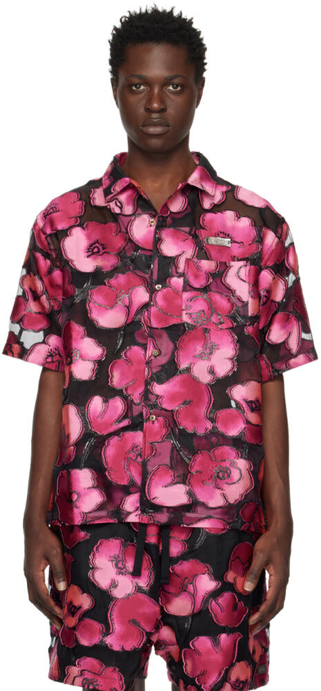 4SDESIGNS Pink Wide Shirt Cover