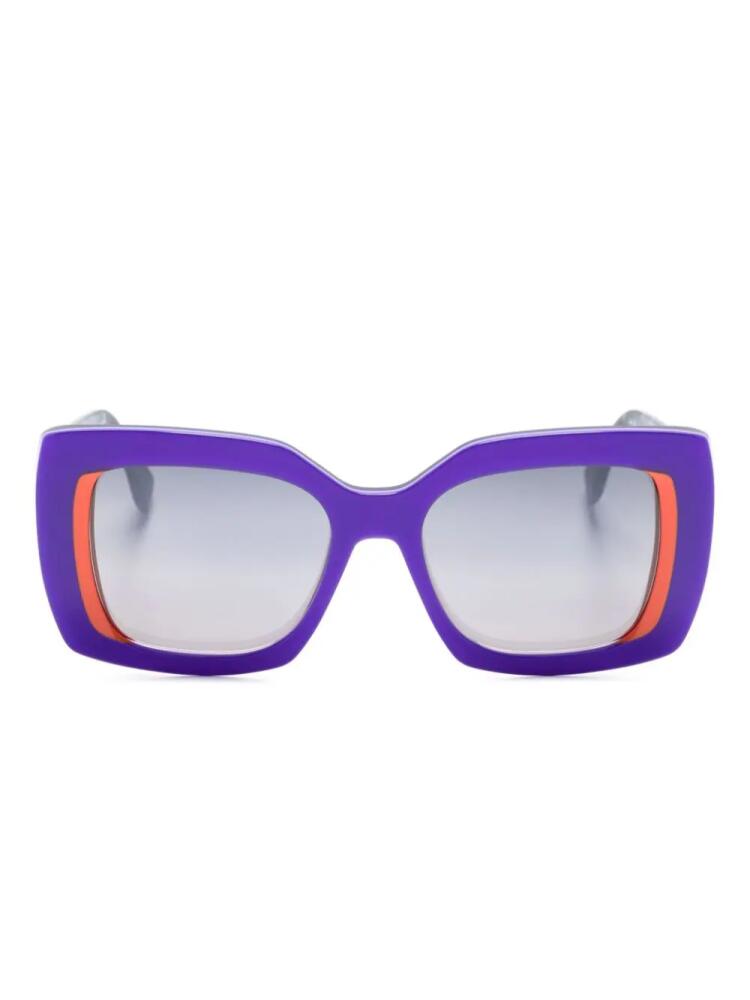 Face À Face Ashoka 2 rectangular-frame sunglasses - Purple Cover