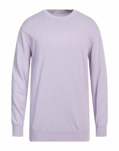 Grey Daniele Alessandrini Man Sweater Lilac Cotton Cover