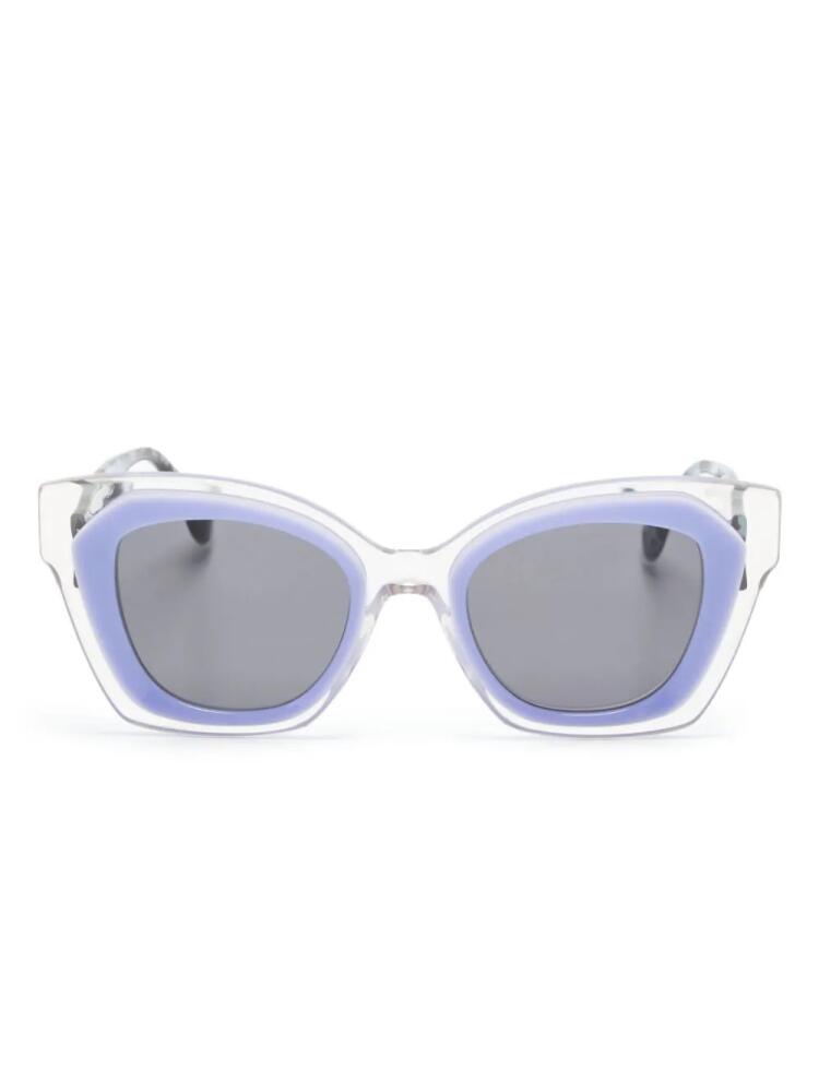 Face À Face Halos 2 square-frame sunglasses - Blue Cover