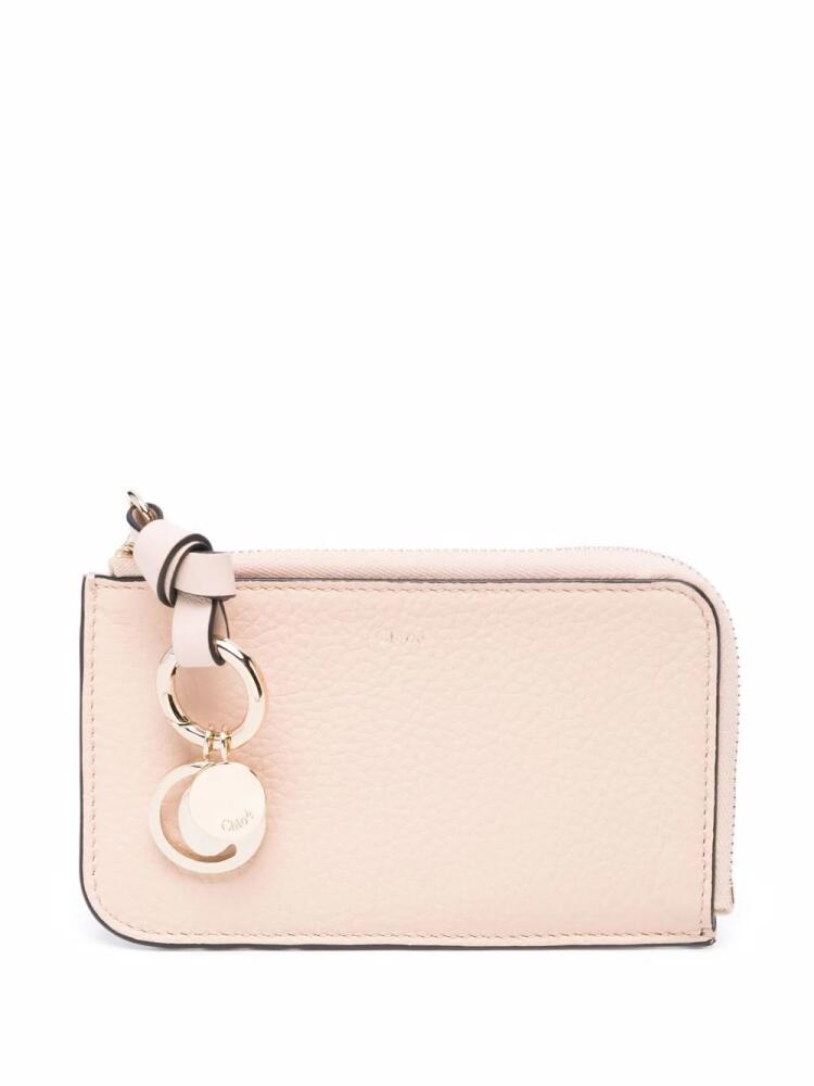 Chloé logo tag wallet - Pink Cover