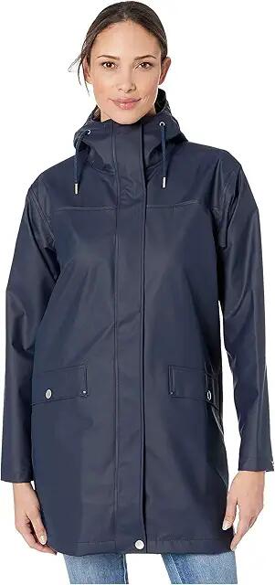 Helly Hansen Moss RainCoat (Navy) Women's Coat Cover