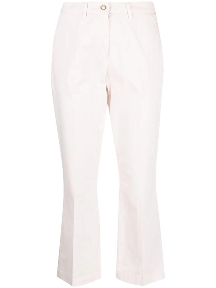 Briglia 1949 pressed-crease stretch flared trousers - Pink Cover