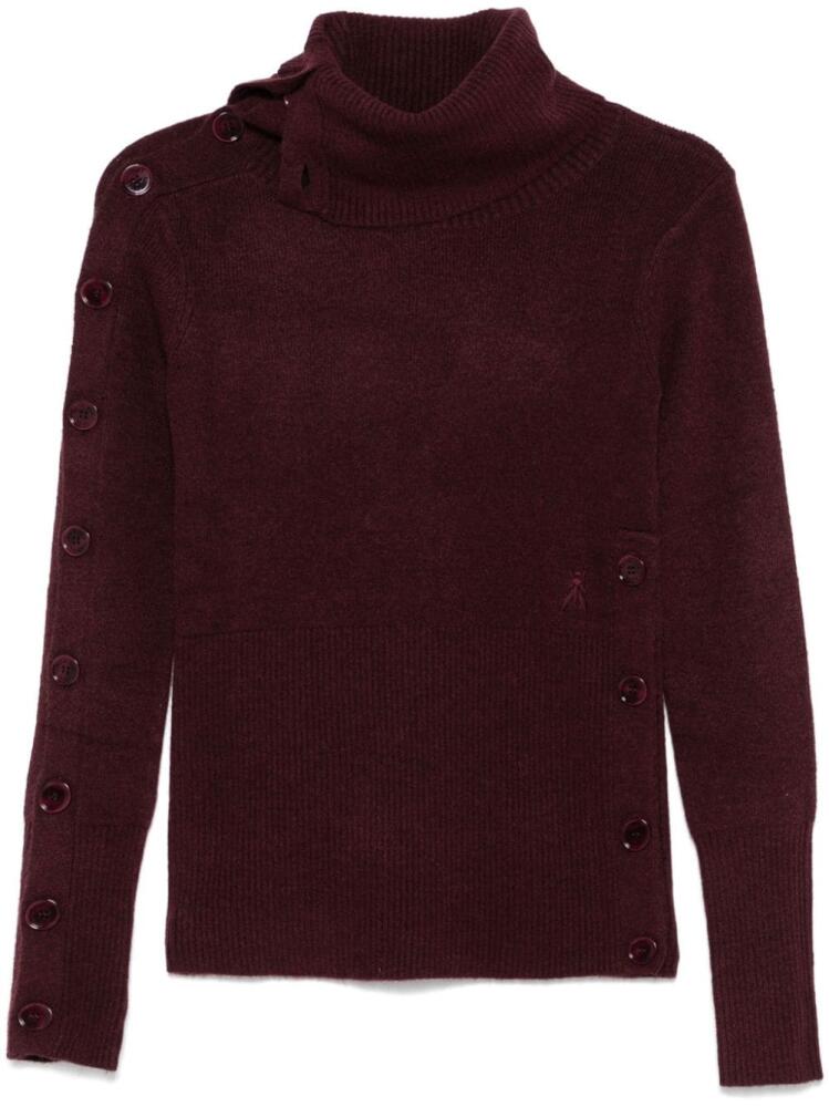 Patrizia Pepe buttoned jumper - Red Cover