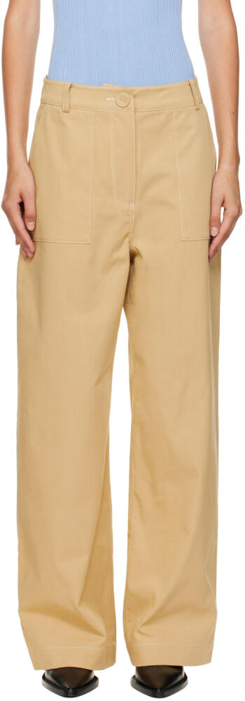 ANNA QUAN Tan Joseph Trousers Cover