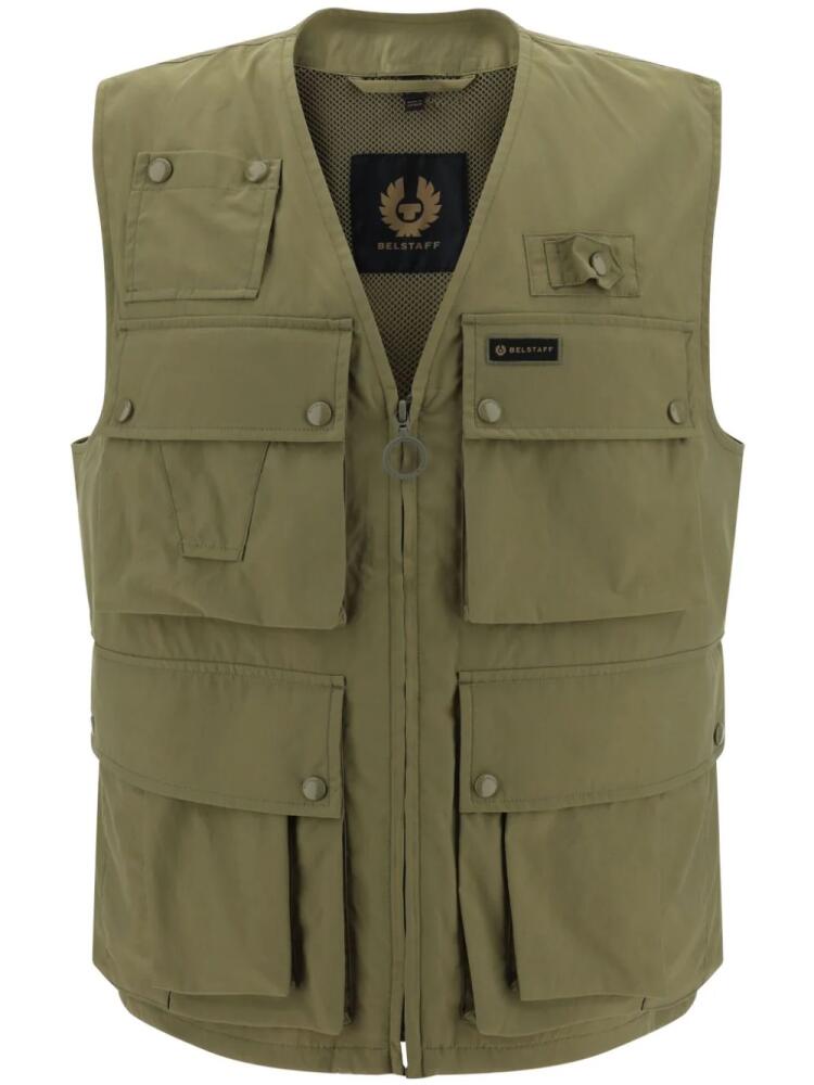 Belstaff Castmaster gilet - Green Cover