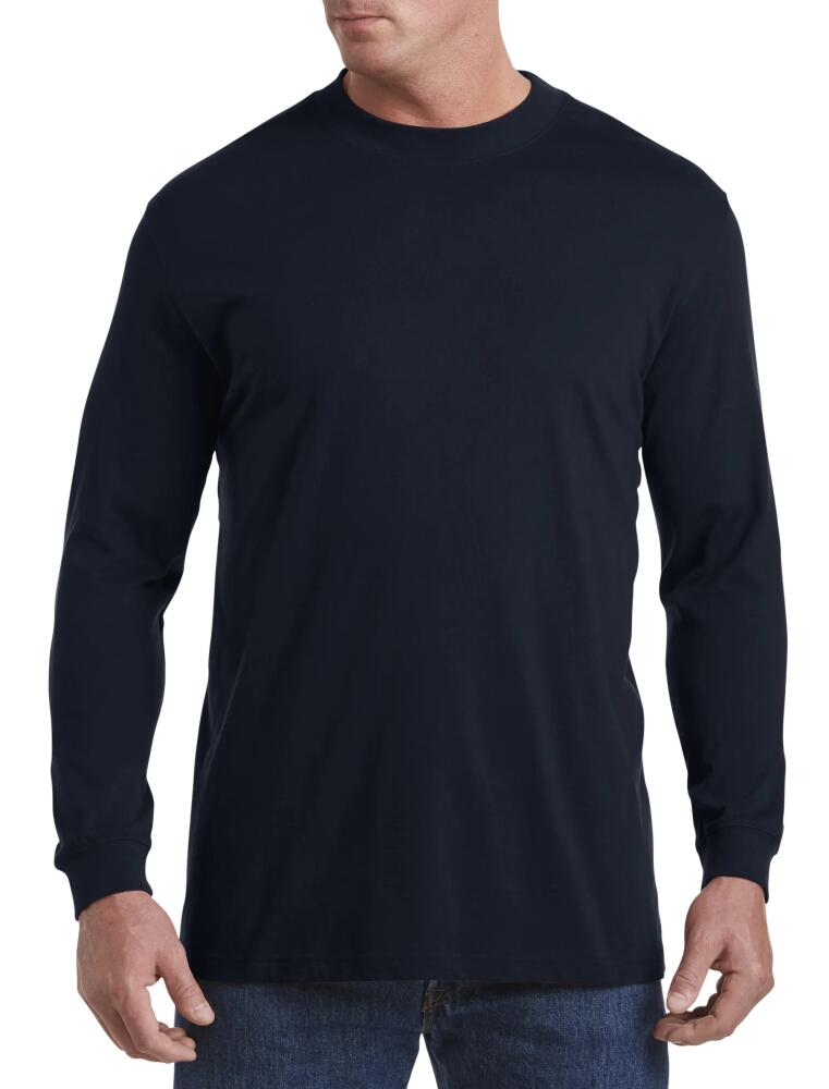 Harbor Bay by DXL Moisture-Wicking Long-Sleeve Shirt in Navy Cover