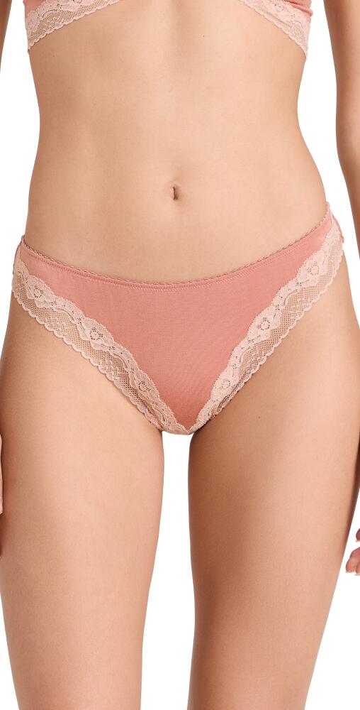 Eberjey Flora Thong Rouge Pink/ Rose Cover