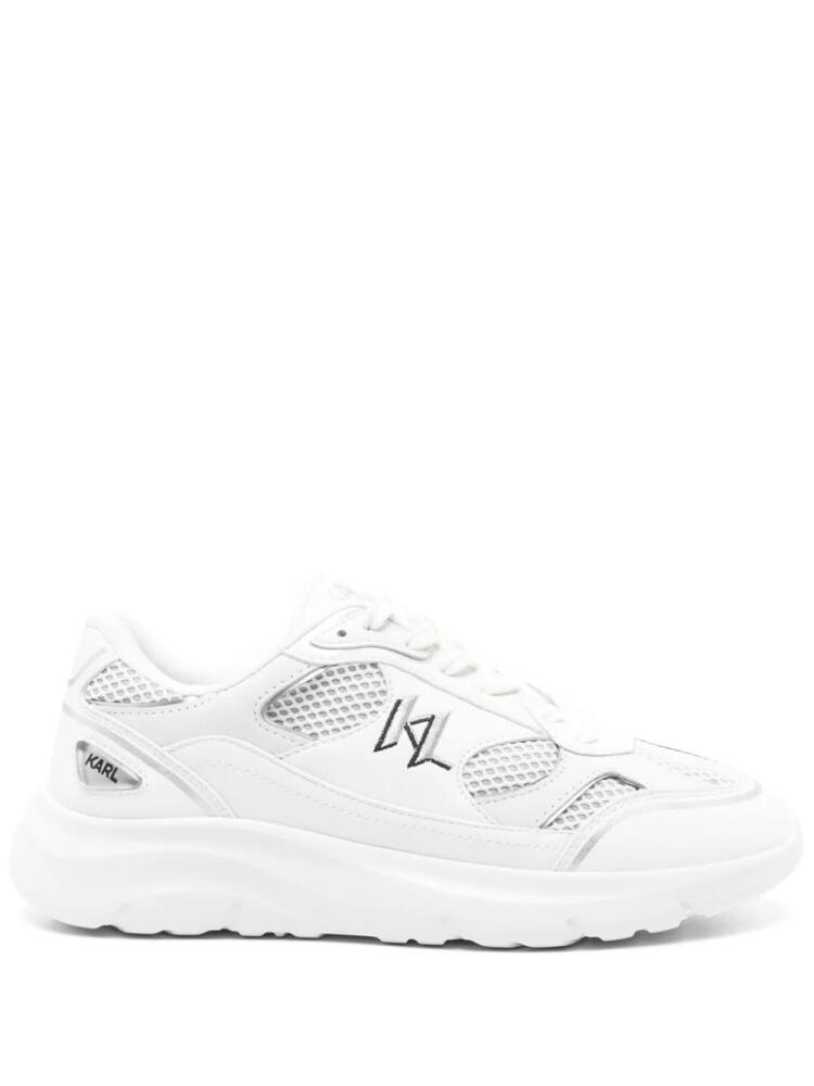 Karl Lagerfeld embroidered-logo sneakers - White Cover