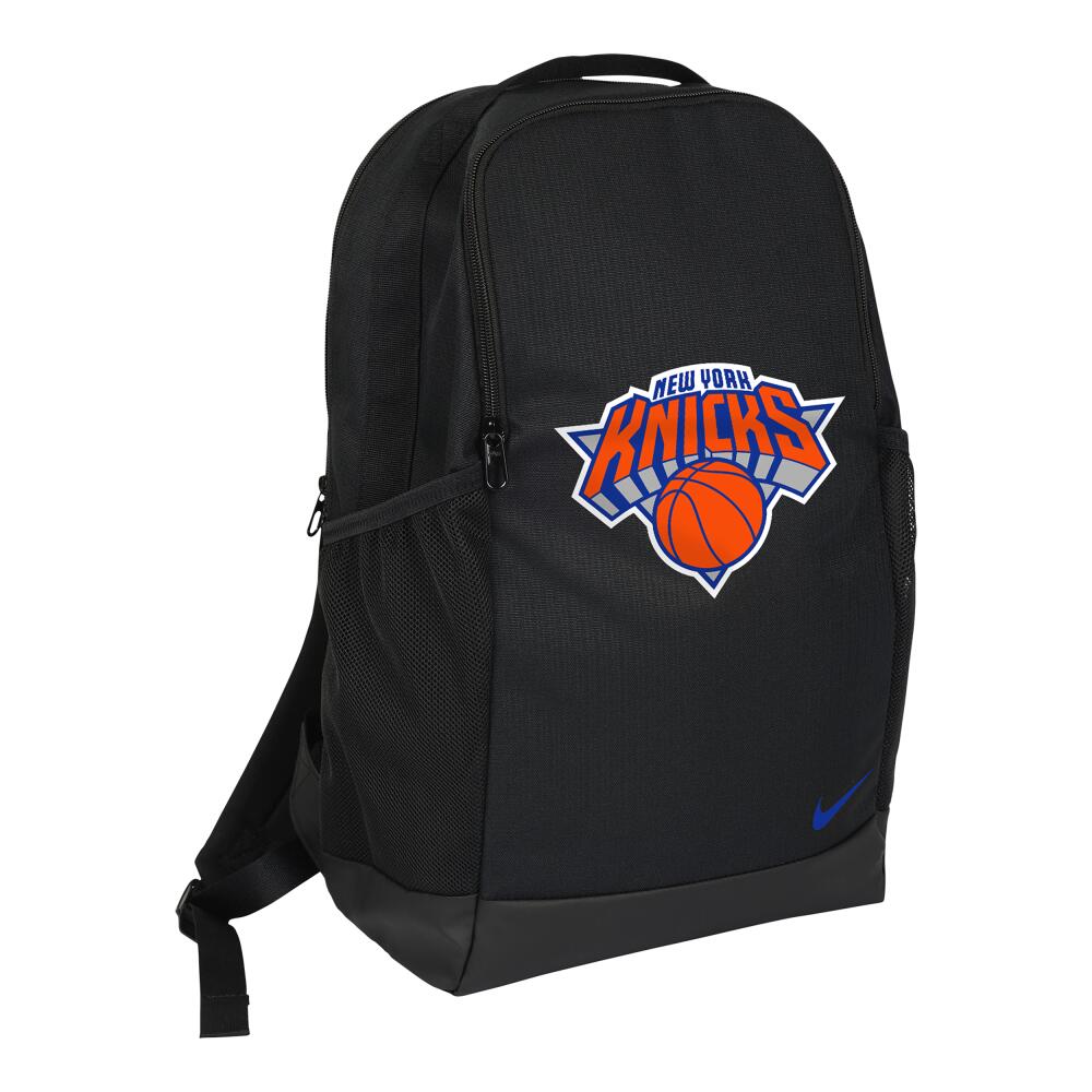 New York Knicks Brasilia Nike Unisex NBA Backpack (24L) in Black Cover