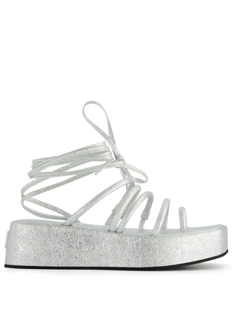 Nodaleto Bulla Gaia 45m flatform sandals - Silver Cover