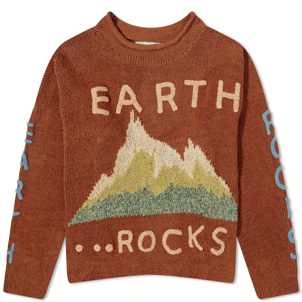 Story mfg. Men's Earth Rocks Rollneck Knit in Brown Earth Rocks Cover