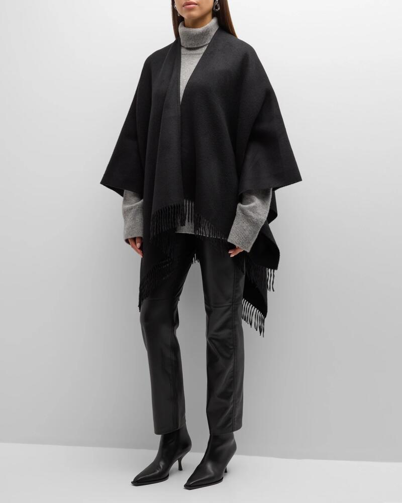 Vince Fringe Cashmere Cape Cover