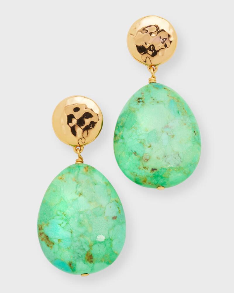 NEST Jewelry Green Turquoise Teardrop Earrings Cover